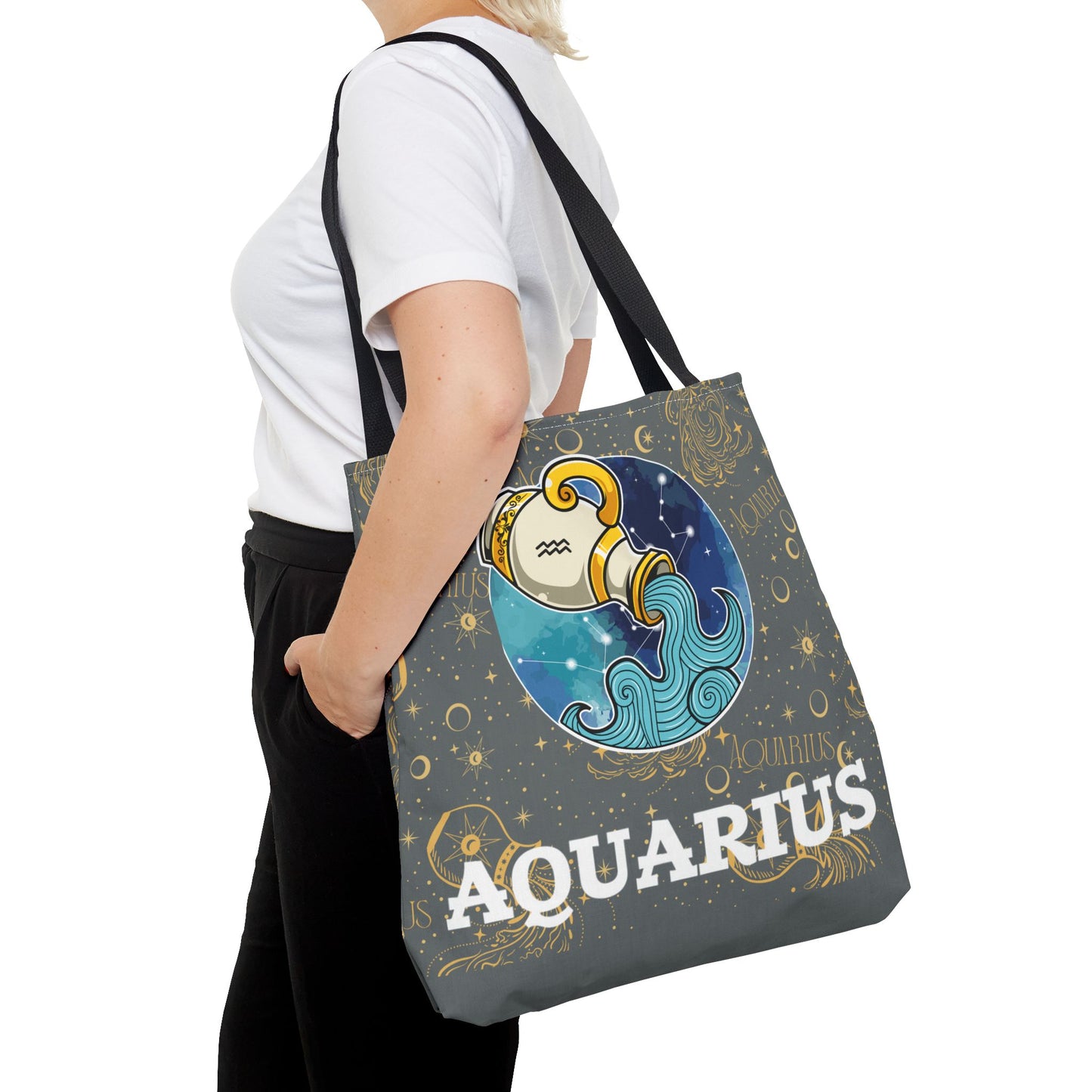 Aquarius Tote Bag (Dark Grey)