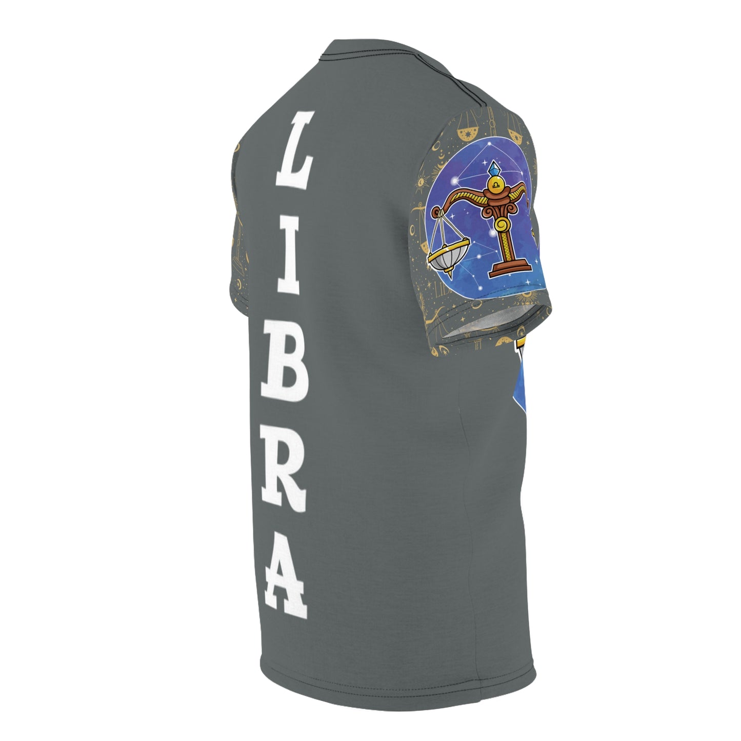 Libra Unisex Cut & Sew Tee (Dark Grey)