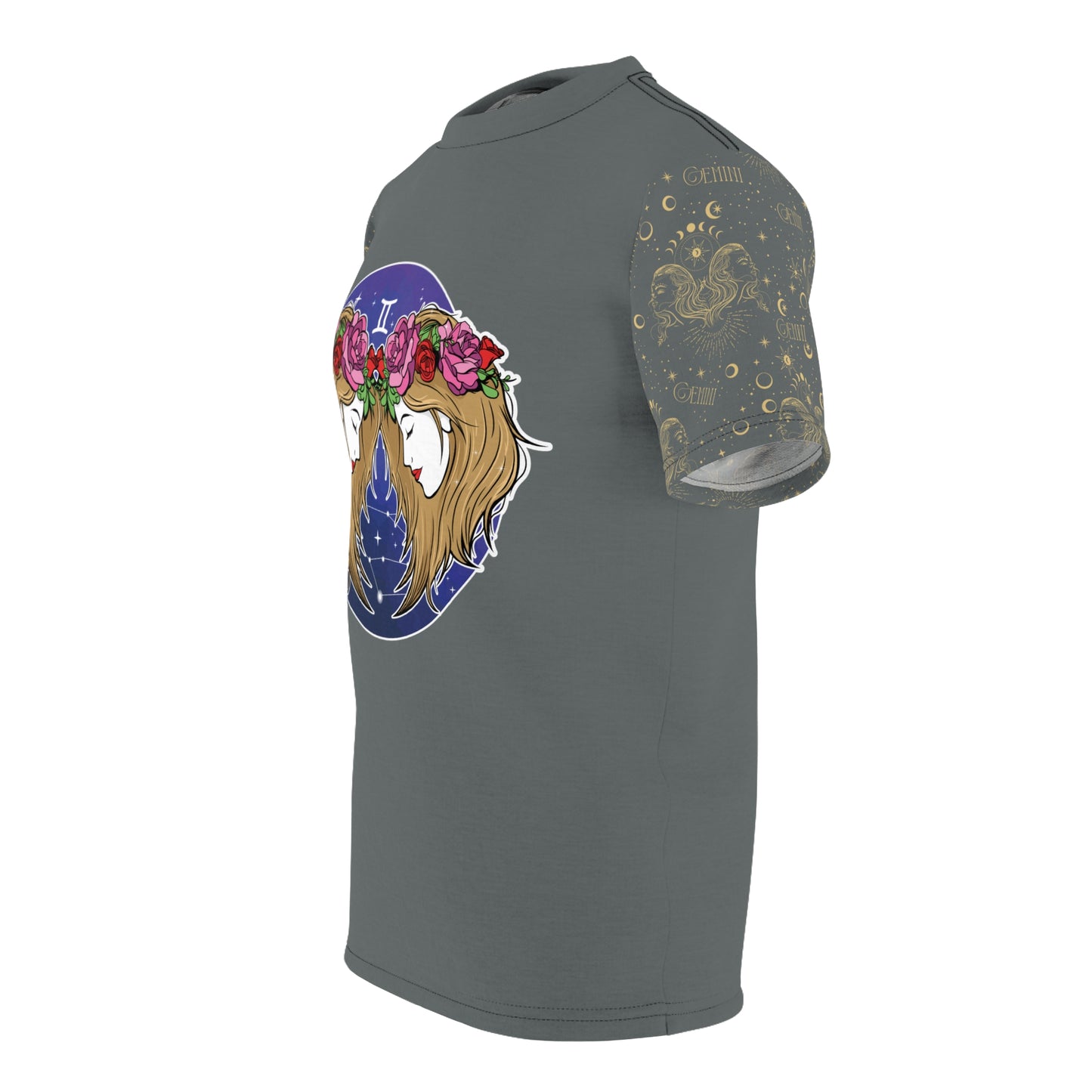 Gemini Unisex Cut & Sew Tee (Dark Grey)