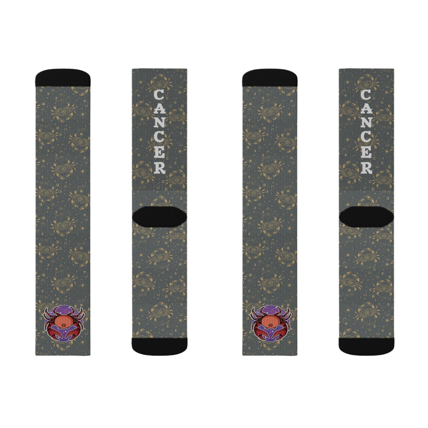Cancer Socks (Dark Grey)