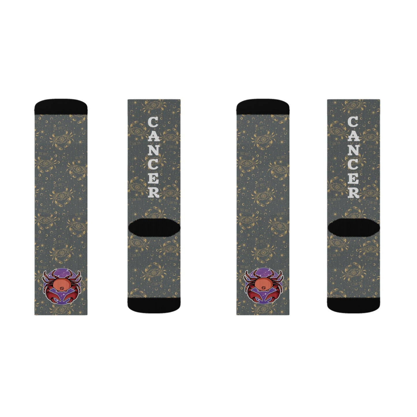 Cancer Socks (Dark Grey)