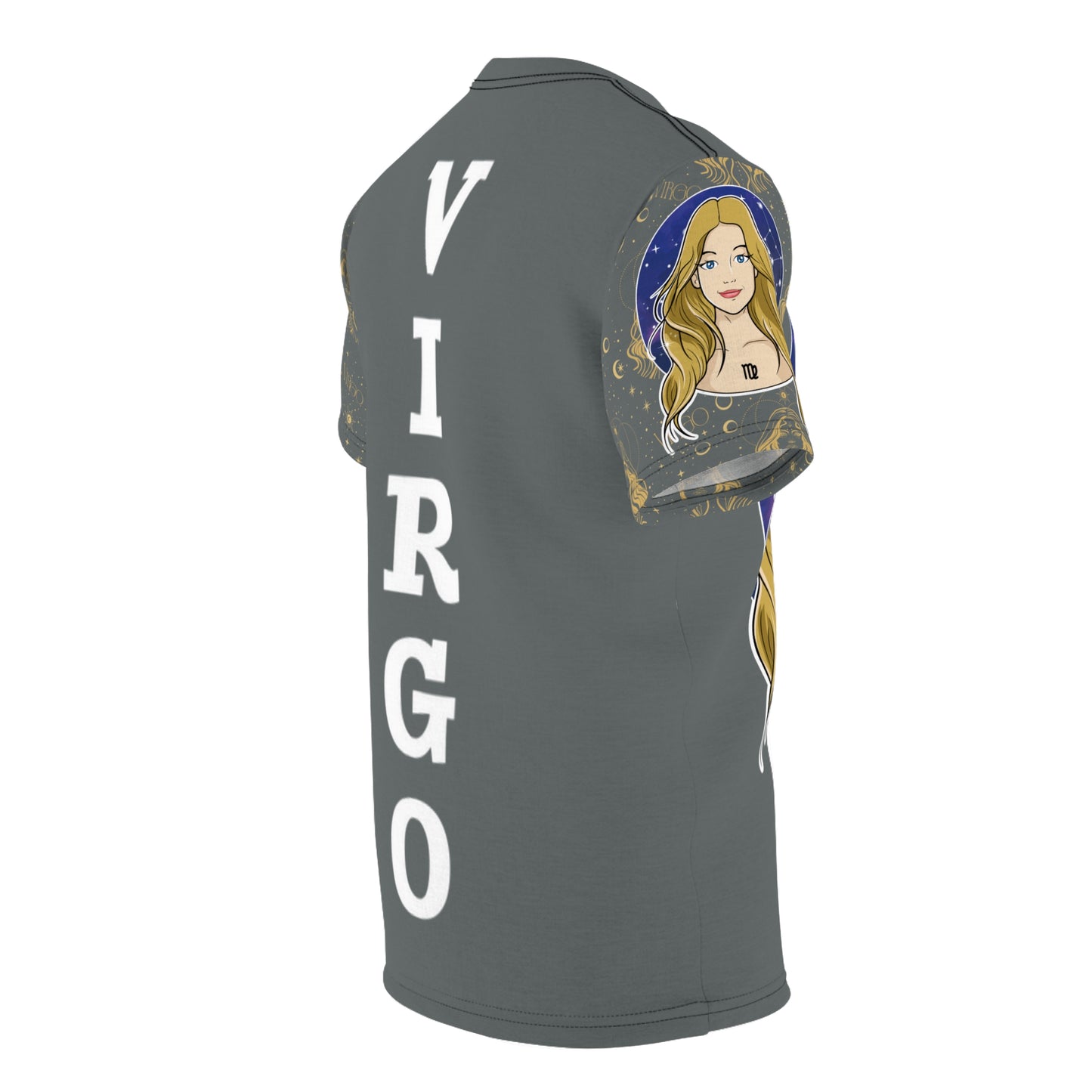 Virgo Unisex Cut & Sew Tee (Dark Grey)