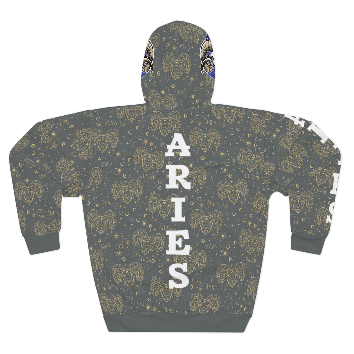 Aries Unisex Pullover Hoodie (Dark Grey)