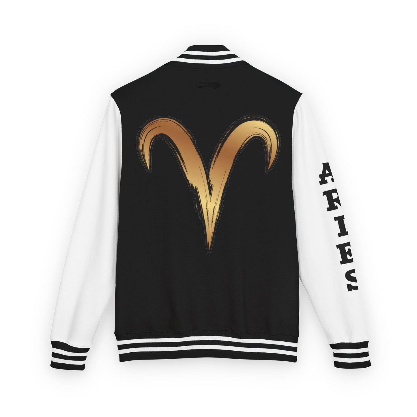 Aries Unisex Heavyweight Letterman Jacket, Zodiac Style Jacket, Astrology Apparel, Birthday Gift, Personalized Outerwear