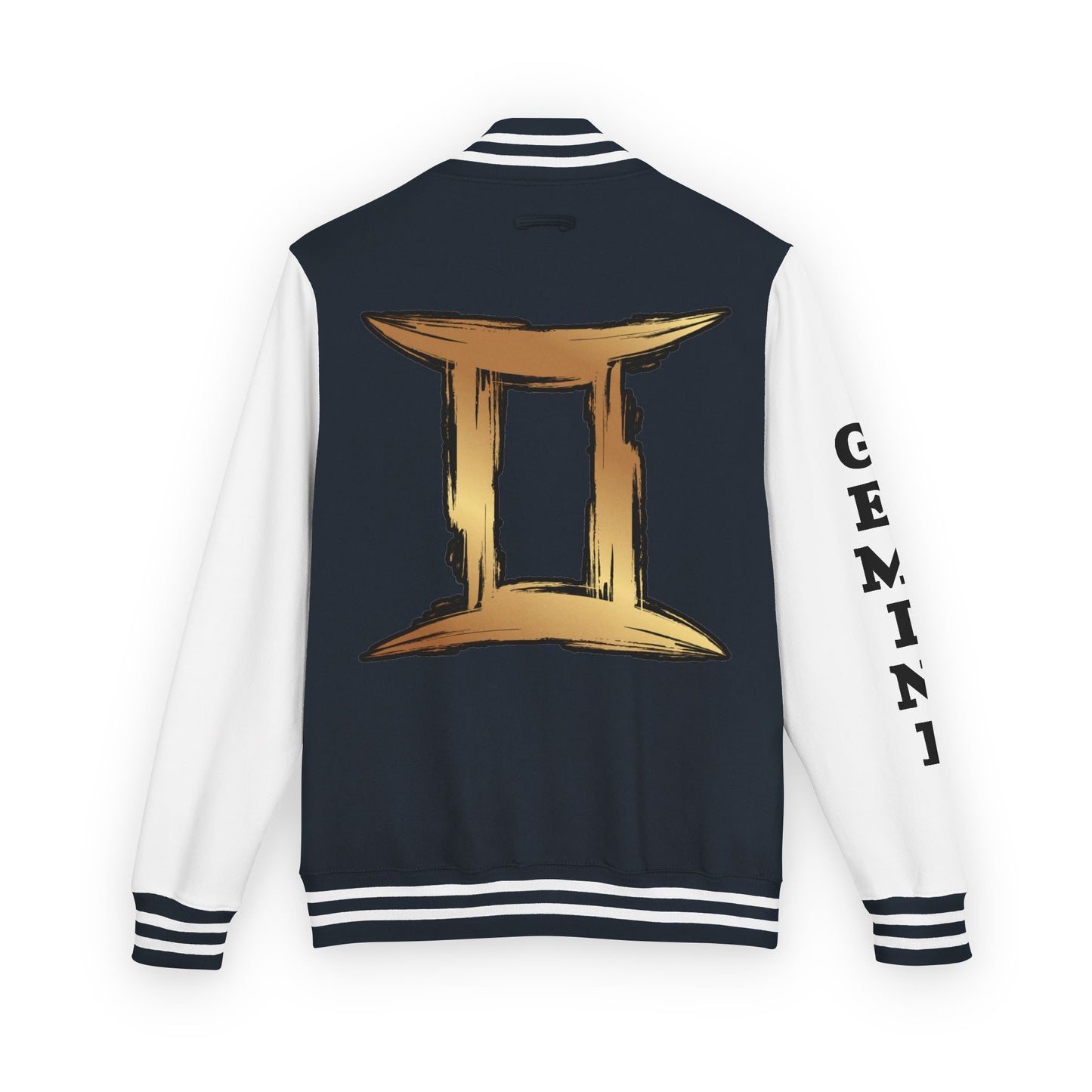 Gemini Heavyweight Letterman Jacket for Astrology Lovers, Perfect for Birthdays, Spiritual Gifts, Casual Wear, Zodiac Theme