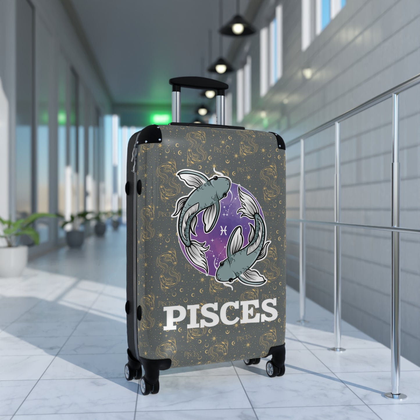 Pisces Suitcases (Dark Grey)