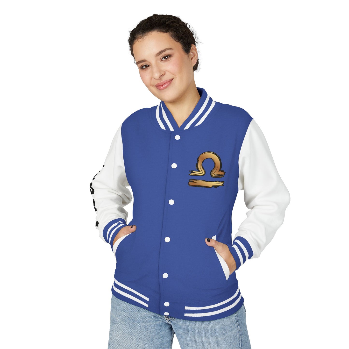 Stylish Libra Letterman Jacket, Unisex Varsity Jacket for Astrology Lovers, Cool Gift for Birthdays, Trendy Outerwear for Any Occasion