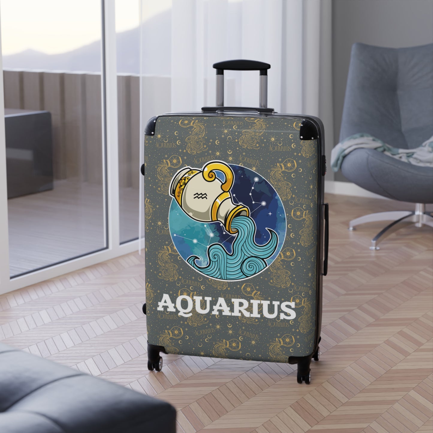 Aquarius Suitcases (Dark Grey)