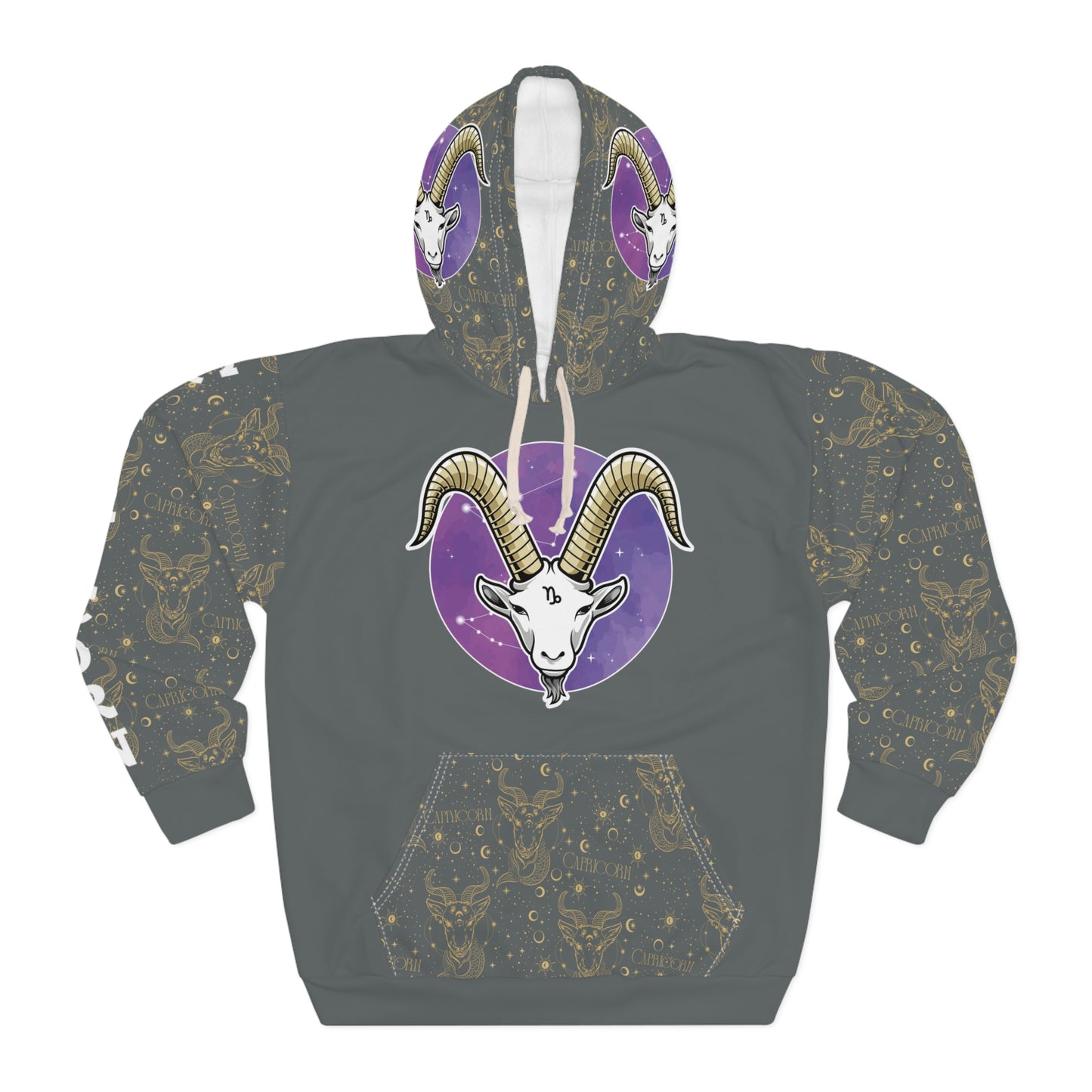 Capricorn Unisex Pullover Hoodie (Dark Grey)