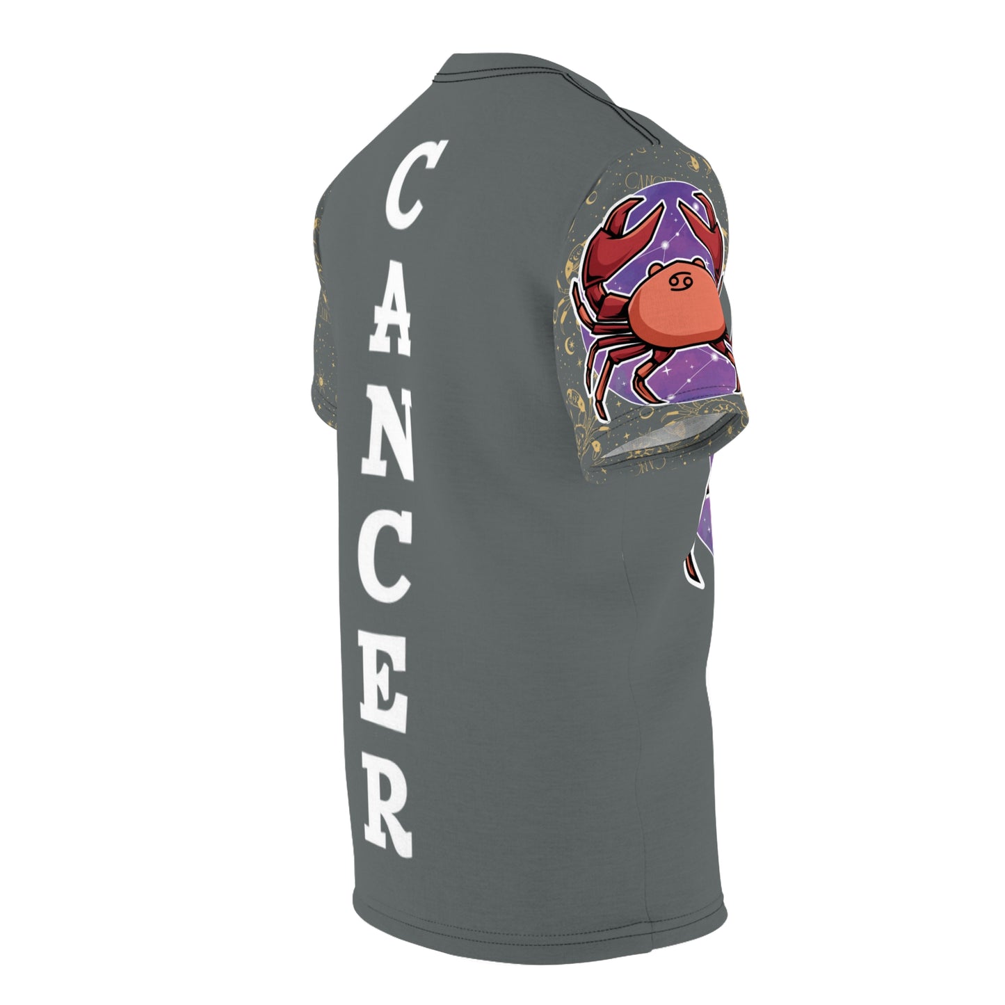 Cancer Unisex Cut & Sew Tee (Dark Grey)