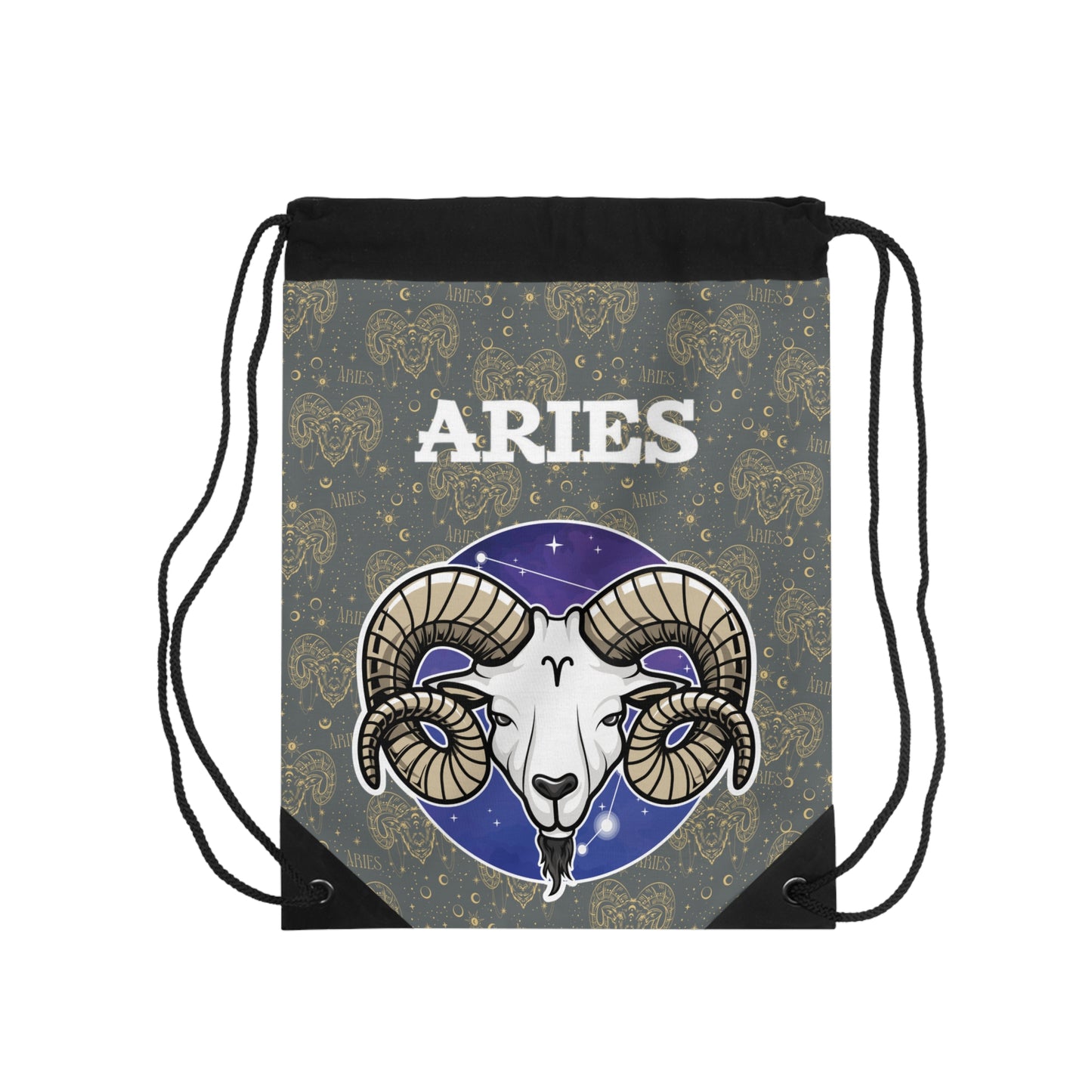Aries Drawstring Bag (Dark Grey)