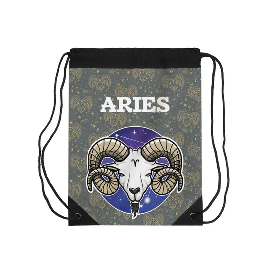Aries Drawstring Bag (Dark Grey)