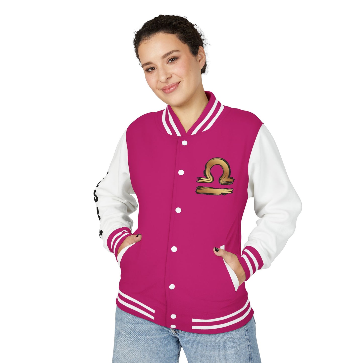 Stylish Libra Letterman Jacket, Unisex Varsity Jacket for Astrology Lovers, Cool Gift for Birthdays, Trendy Outerwear for Any Occasion
