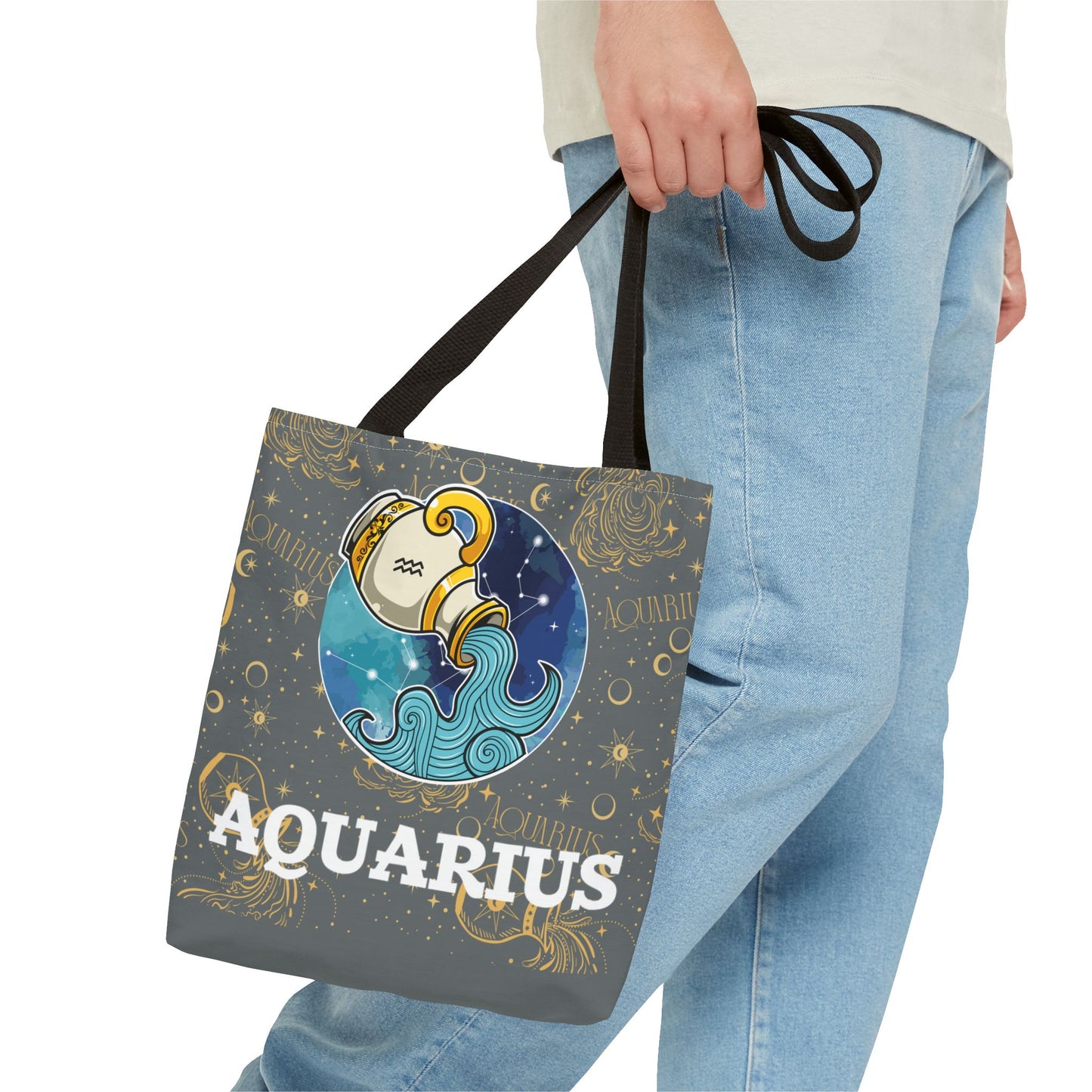Aquarius Tote Bag (Dark Grey)