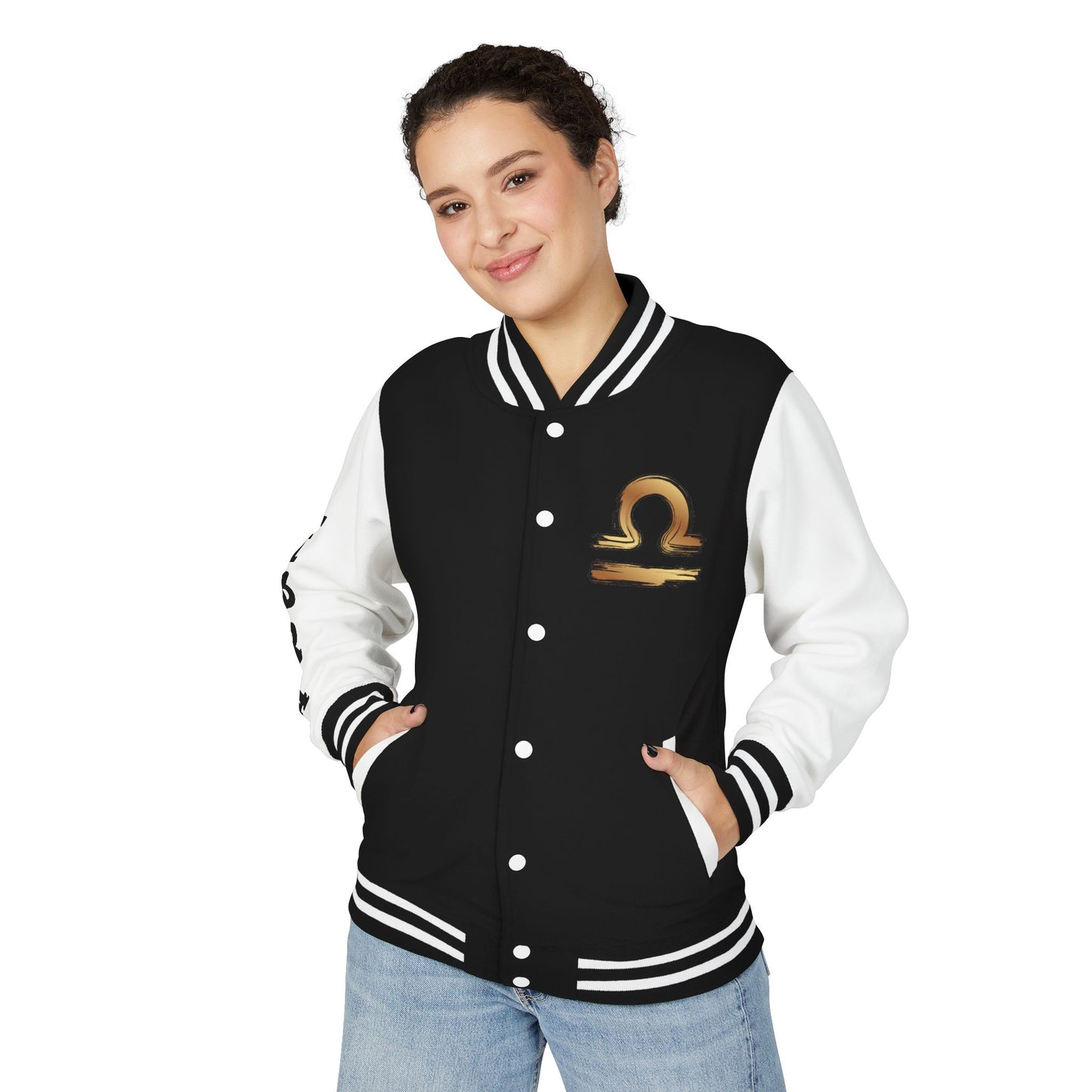 Stylish Libra Letterman Jacket, Unisex Varsity Jacket for Astrology Lovers, Cool Gift for Birthdays, Trendy Outerwear for Any Occasion