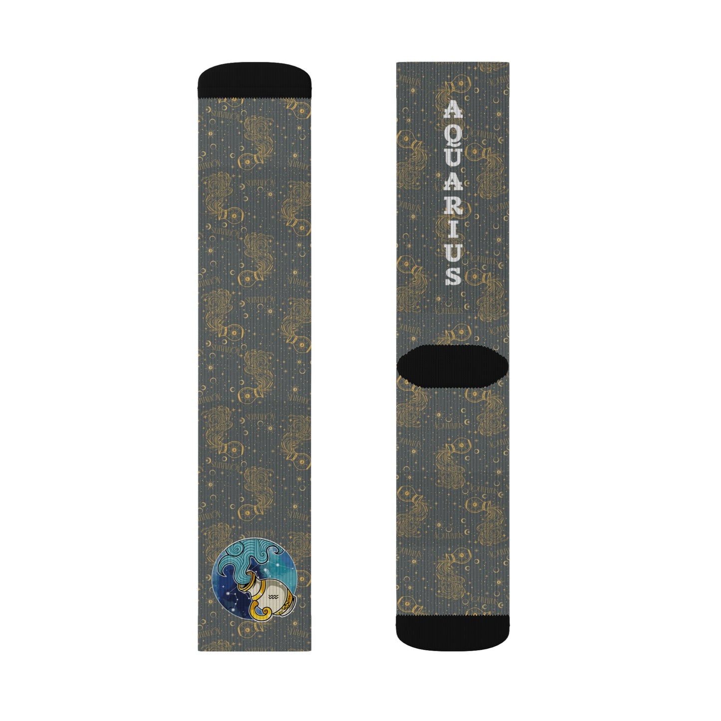 Aquarius Socks (Dark Grey)