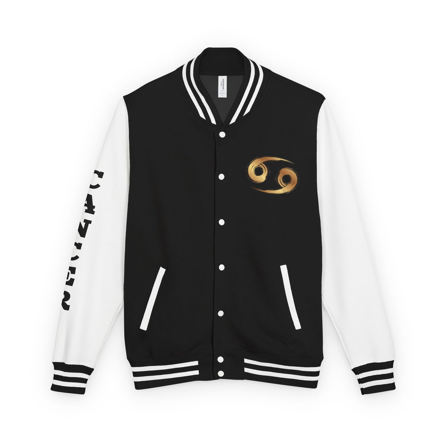 Cancer Zodiac Unisex Heavyweight Letterman Jacket, Astrology Gift, Sports Jacket, Personalized Gift, Birthday Gift, Astrology Apparel