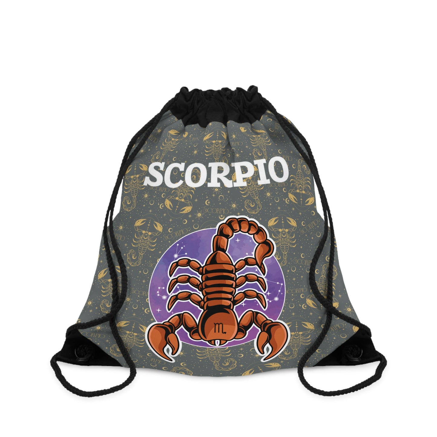 Scorpio Drawstring Bag (Dark Grey)