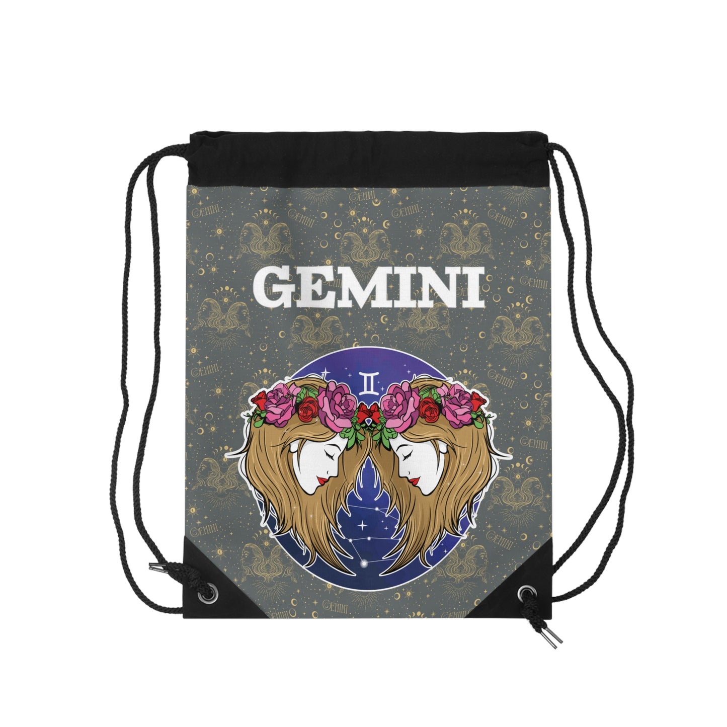 Gemini Drawstring Bag (Dark Grey)