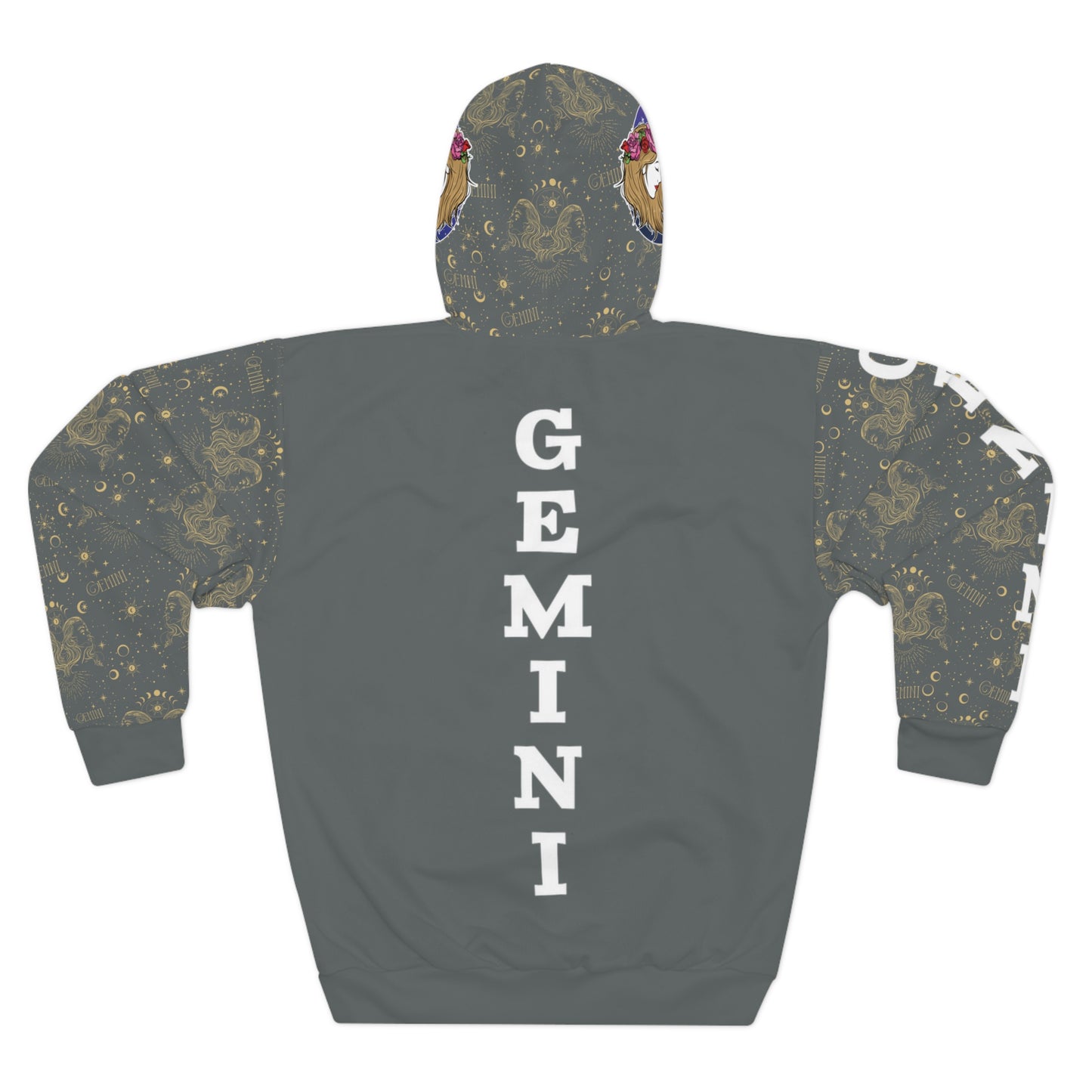 Gemini Unisex Pullover Hoodie (Dark Grey)