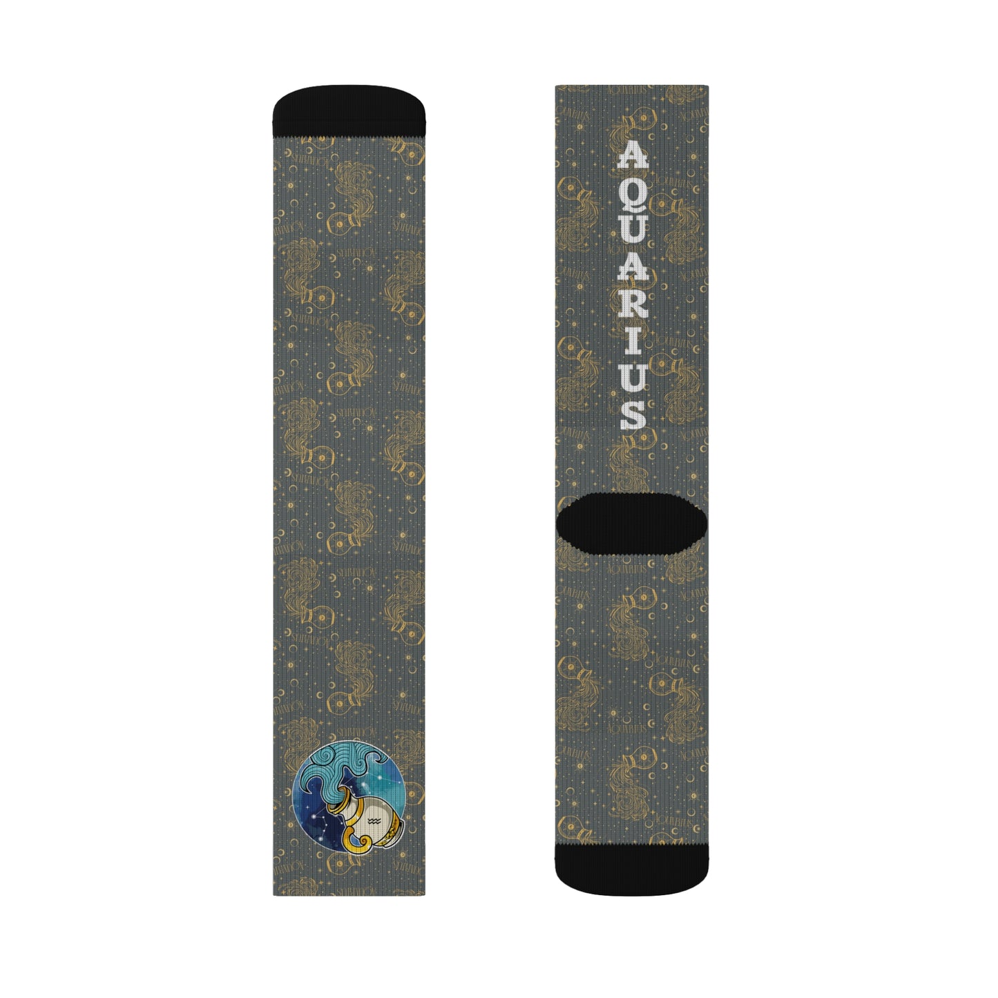 Aquarius Socks (Dark Grey)
