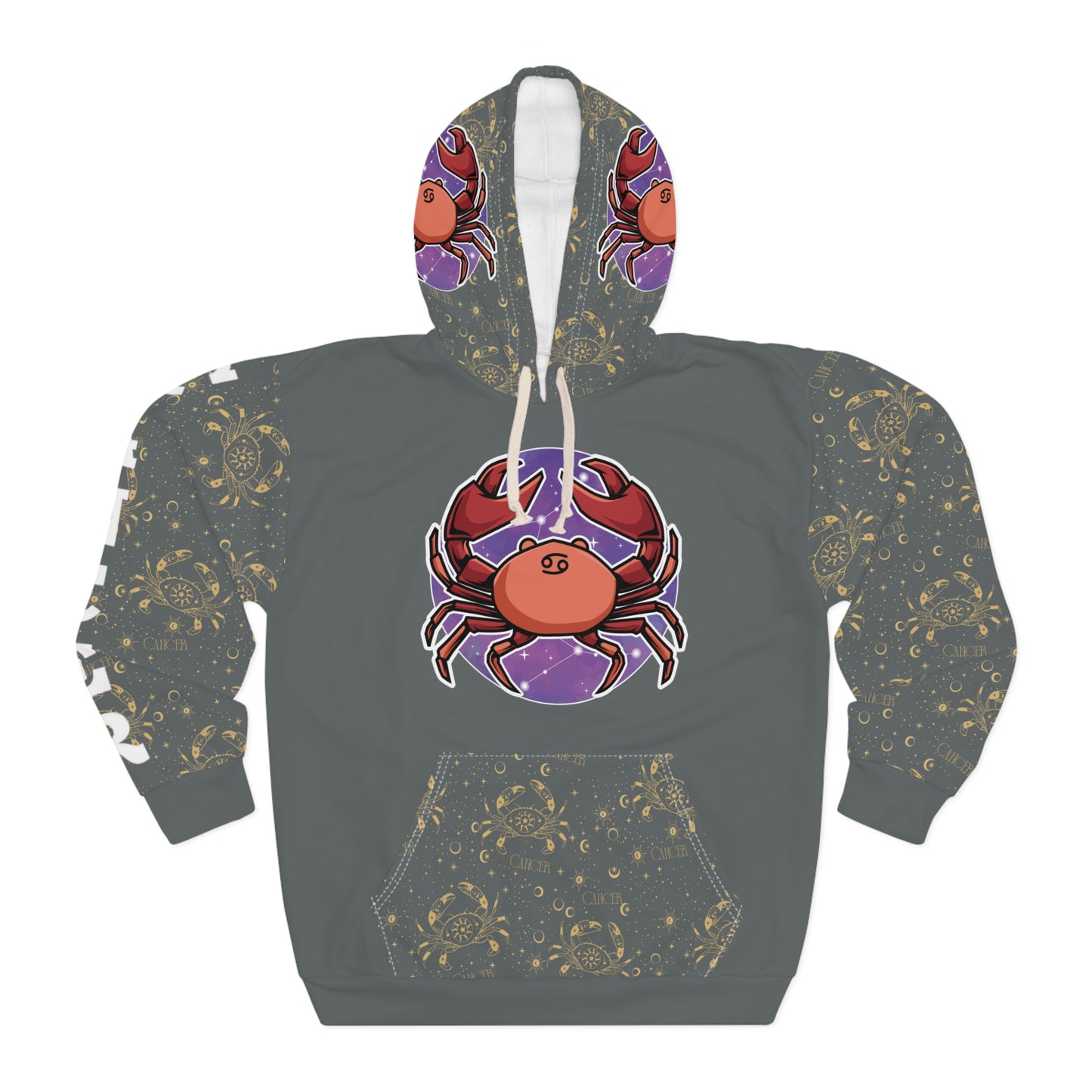 Cancer Unisex Pullover Hoodie (Dark Grey)