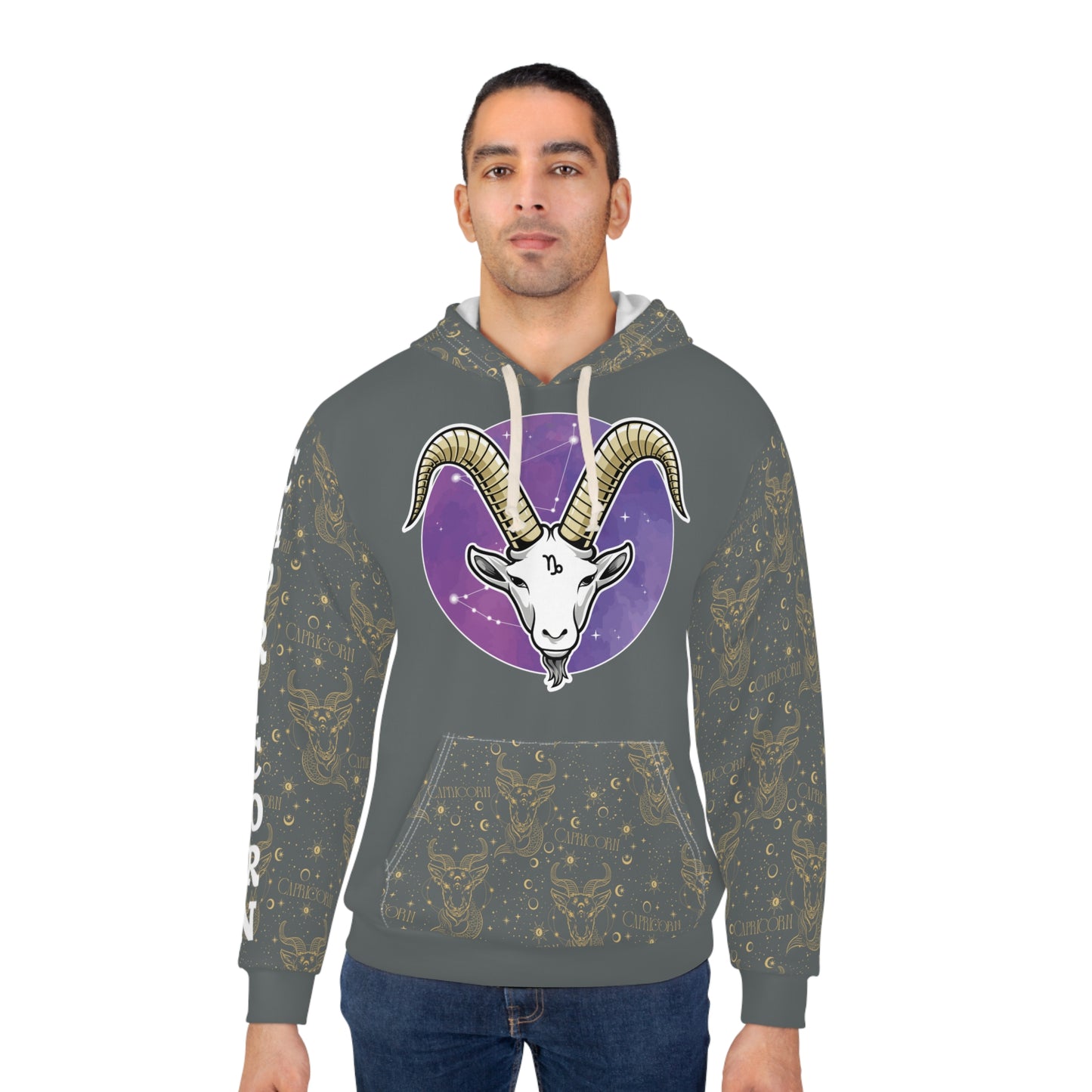 Capricorn Unisex Pullover Hoodie (Dark Grey)