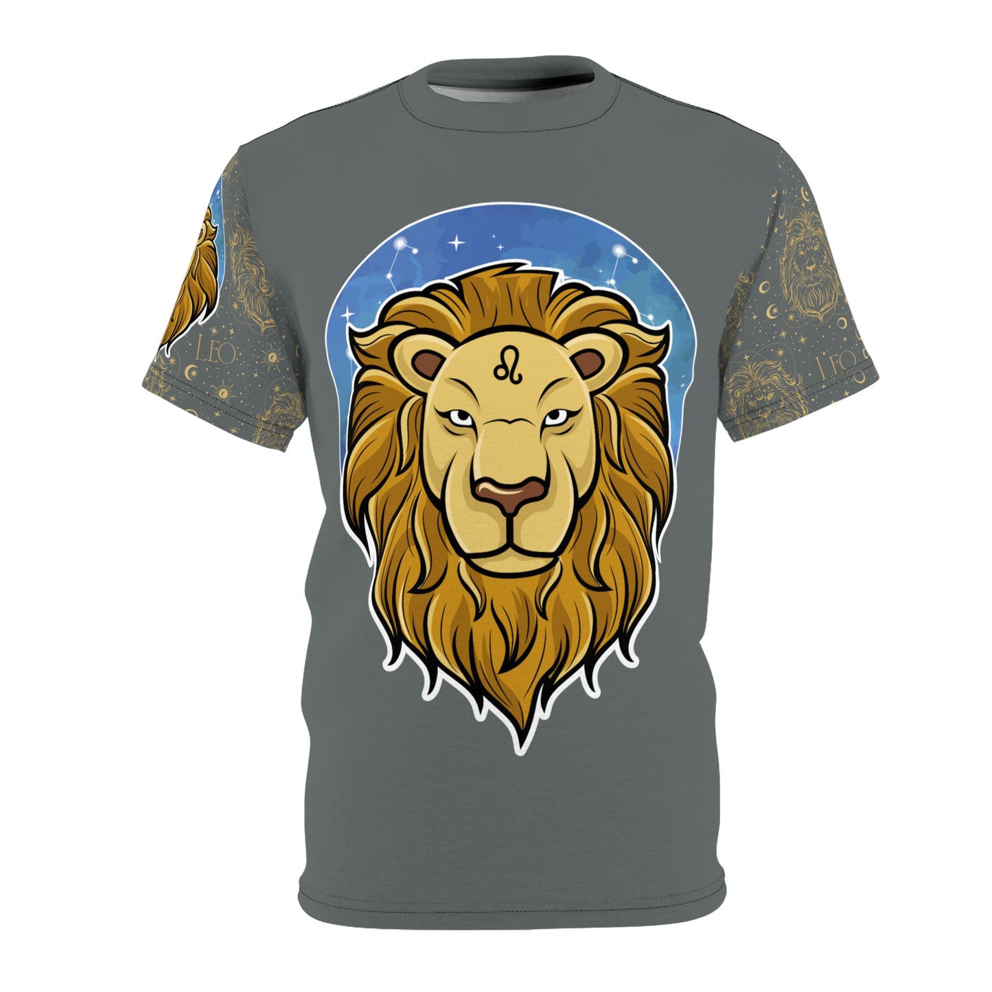 Leo Unisex Cut & Sew Tee (Dark Grey)