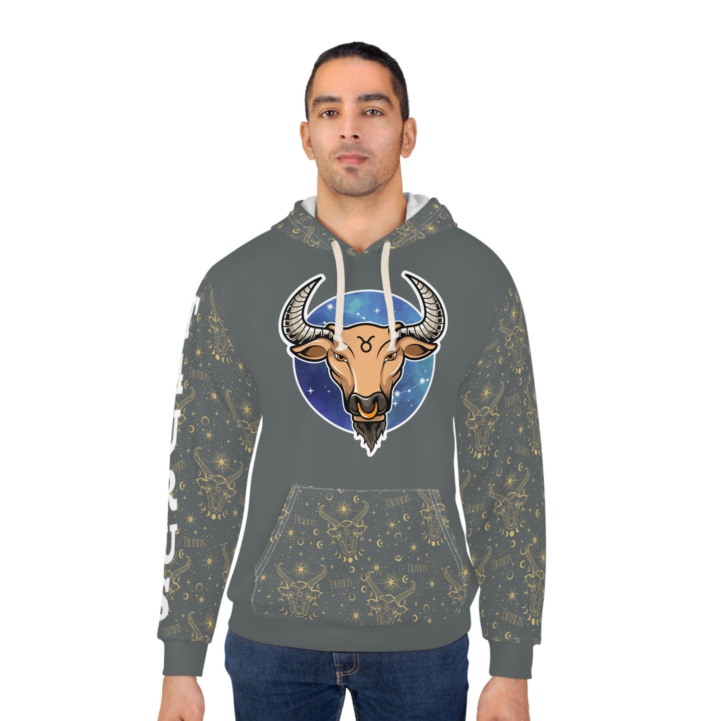 Taurus Unisex Pullover Hoodie (Dark Grey)
