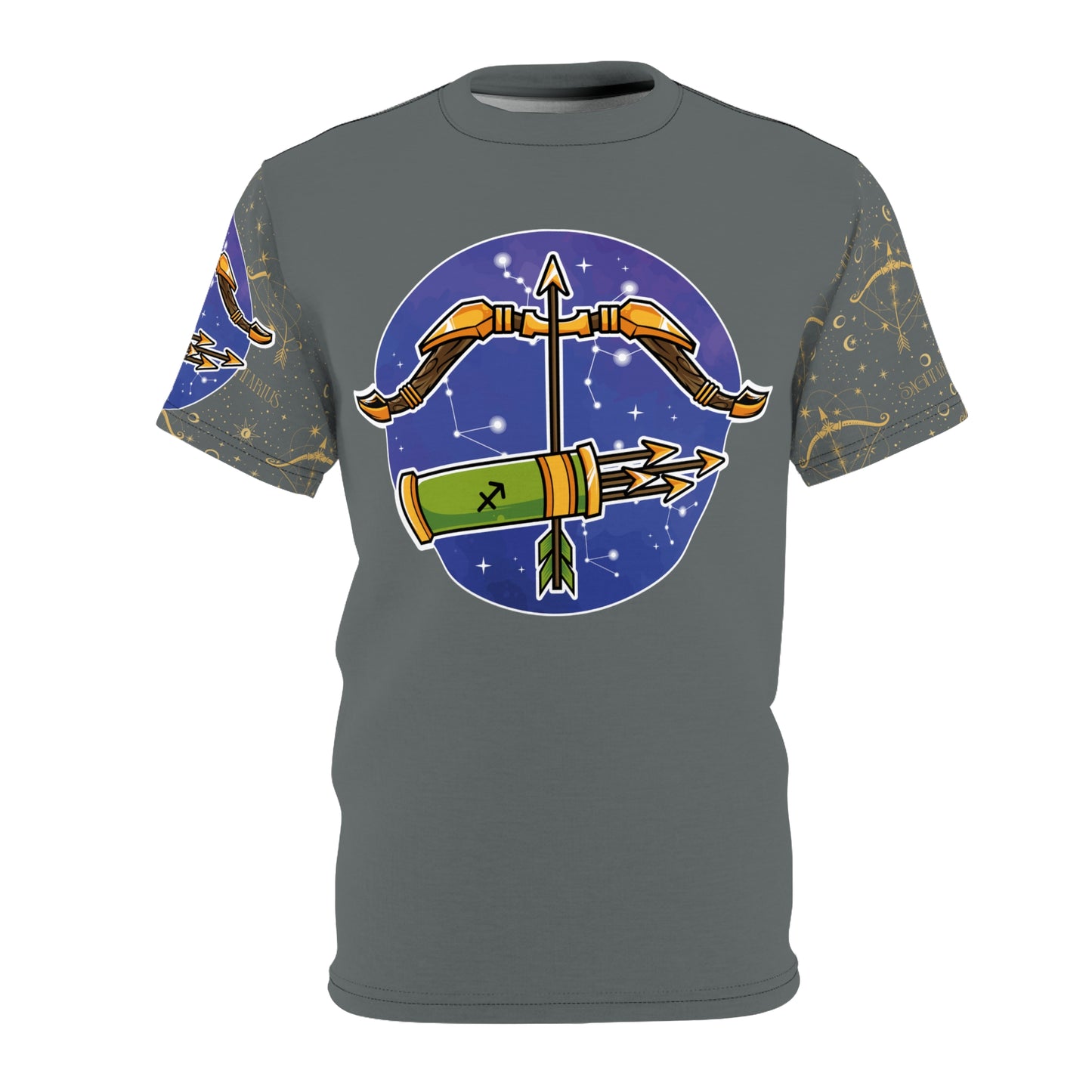 Sagittarius Unisex Cut & Sew Tee (Dark Grey)