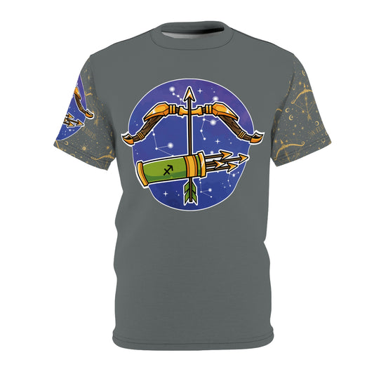 Sagittarius Unisex Cut & Sew Tee (Dark Grey)