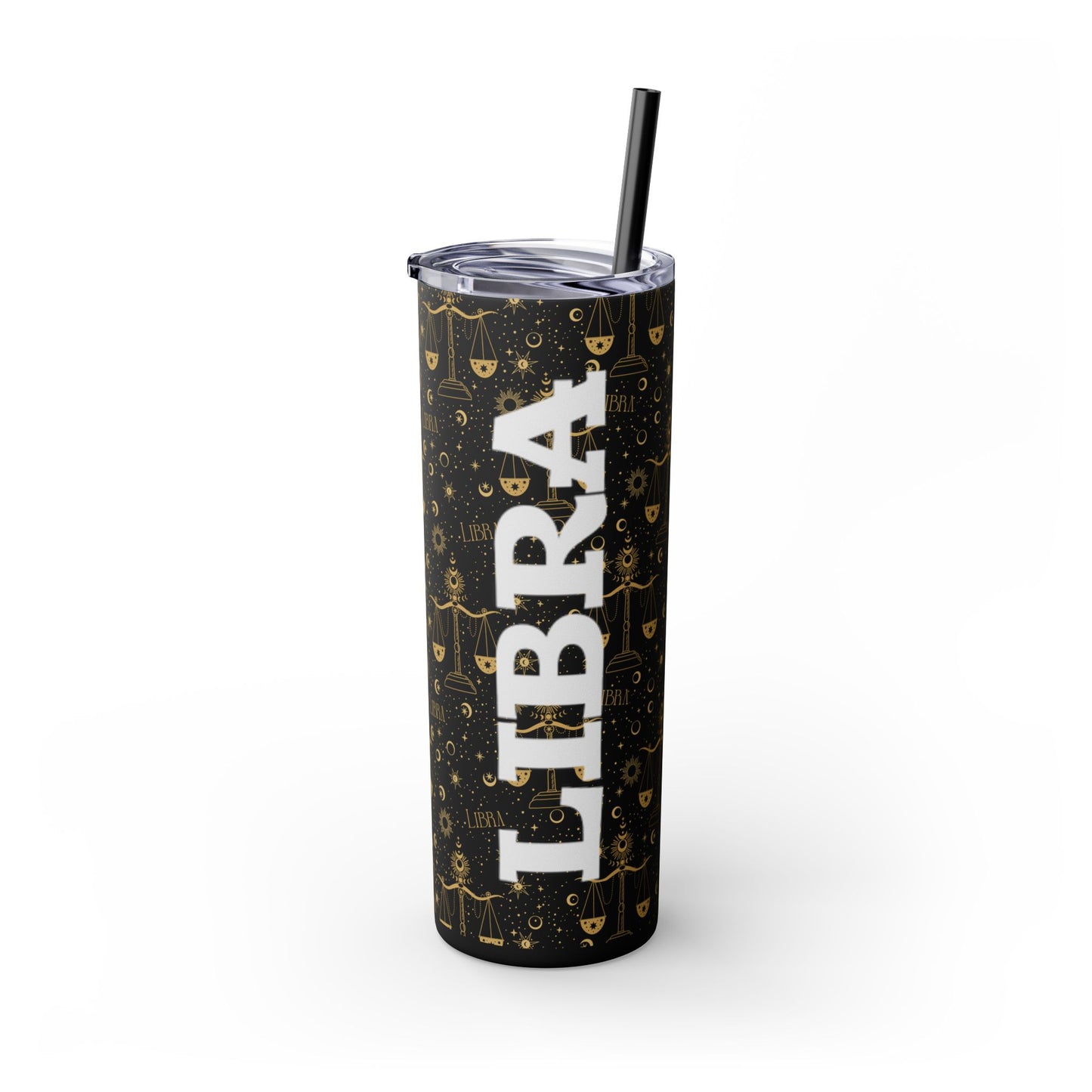 Libra Skinny Tumbler with Straw, 20oz