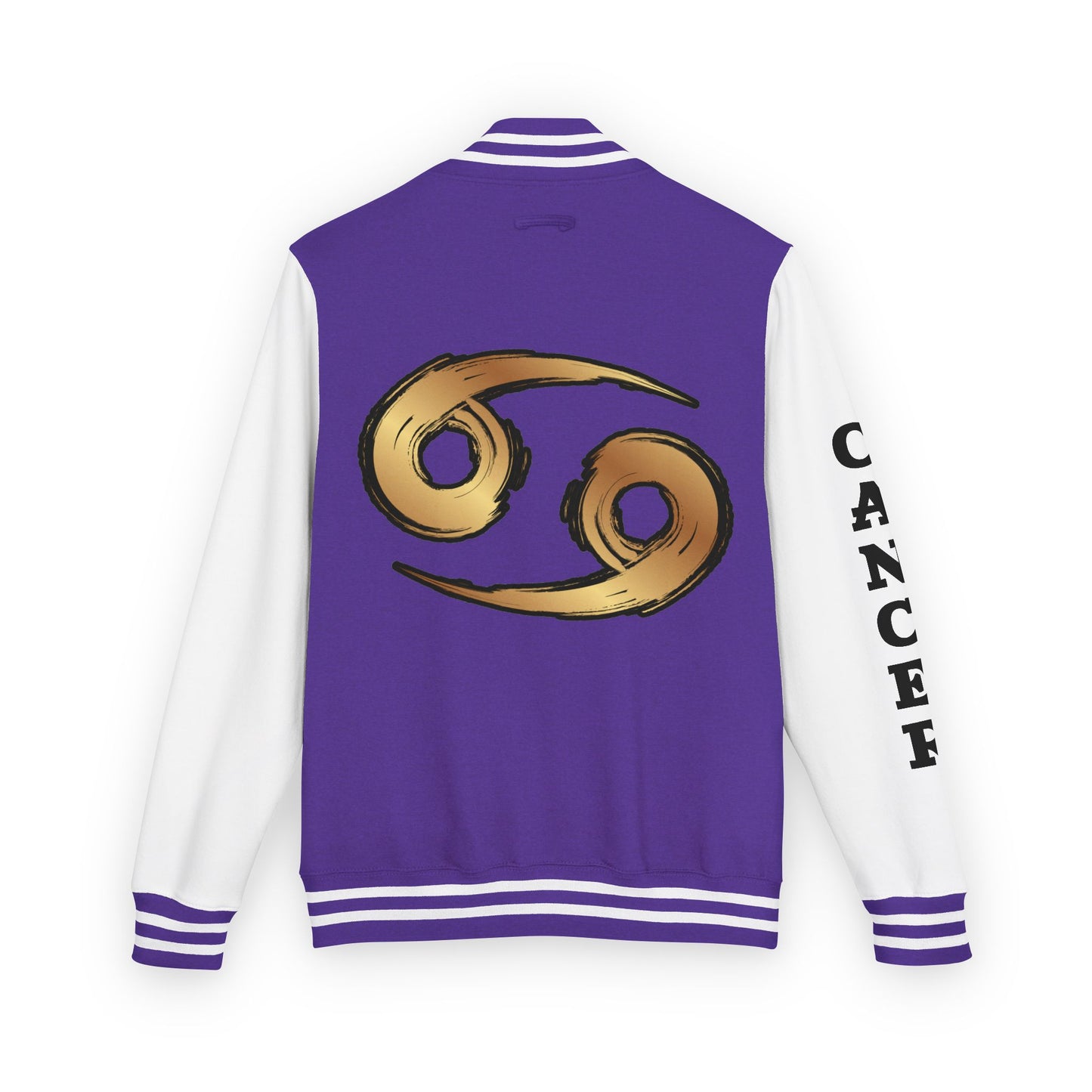 Cancer Zodiac Unisex Heavyweight Letterman Jacket, Astrology Gift, Sports Jacket, Personalized Gift, Birthday Gift, Astrology Apparel