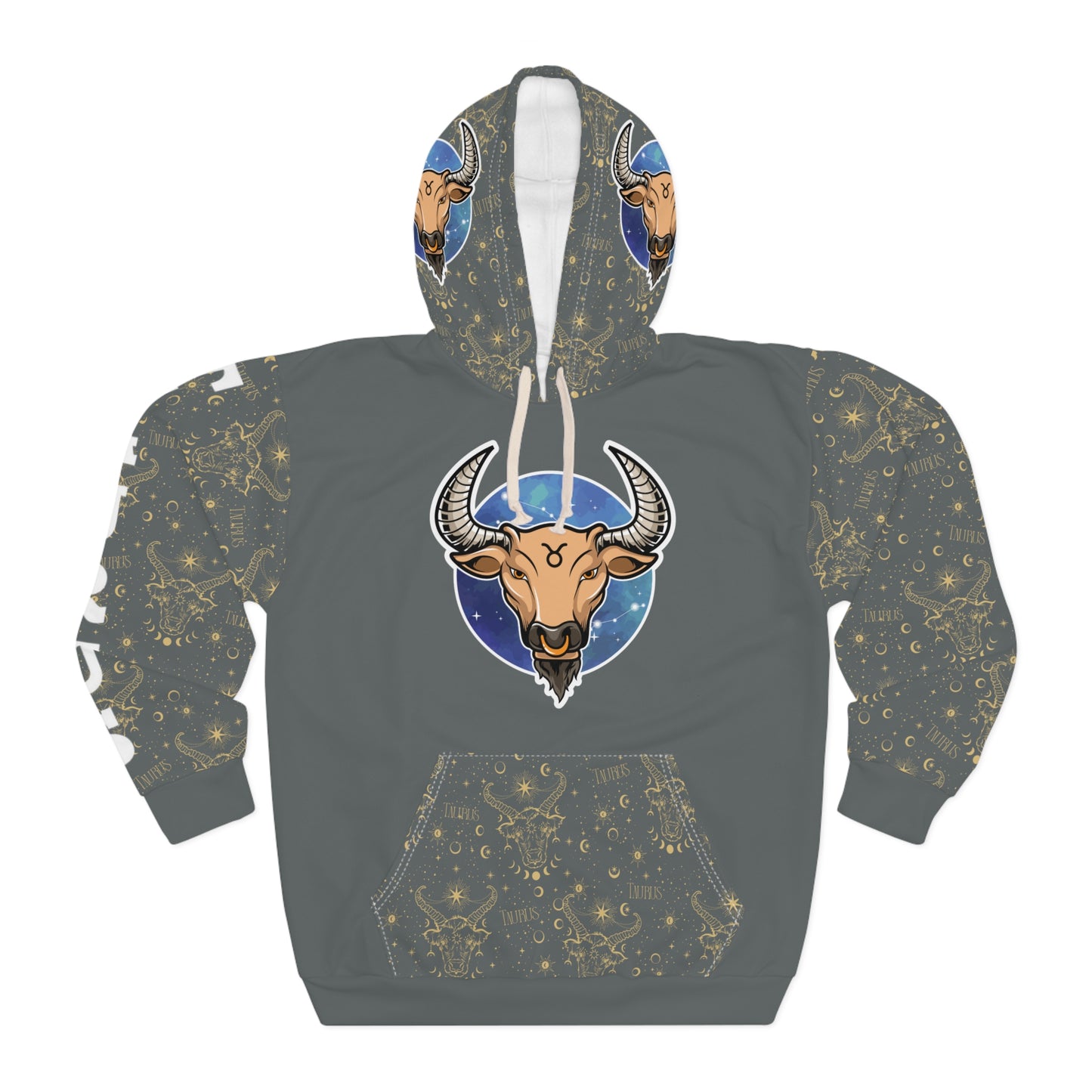 Taurus Unisex Pullover Hoodie (Dark Grey)