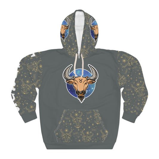 Taurus Unisex Pullover Hoodie (Dark Grey)