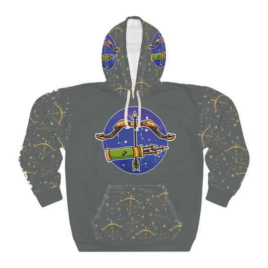 Sagittarius Unisex Pullover Hoodie (Dark Grey)