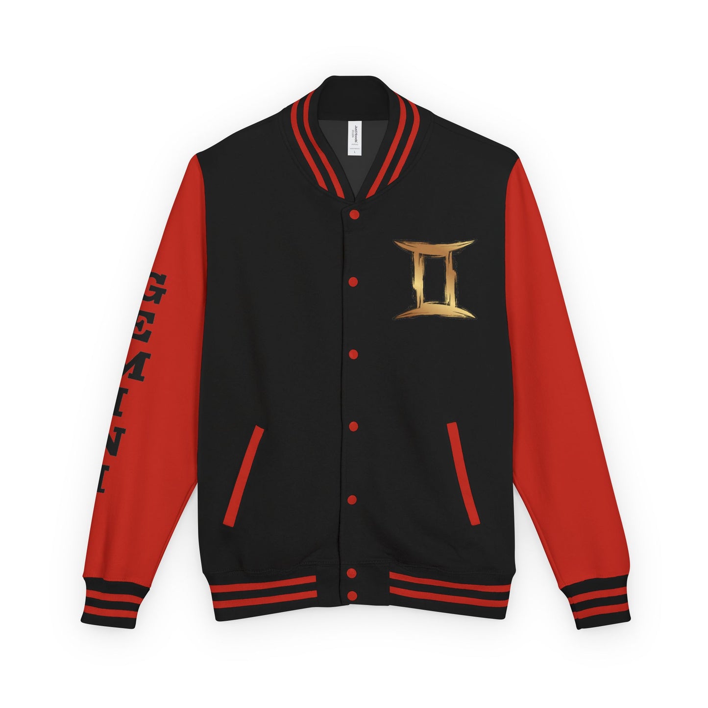 Gemini Heavyweight Letterman Jacket for Astrology Lovers, Perfect for Birthdays, Spiritual Gifts, Casual Wear, Zodiac Theme