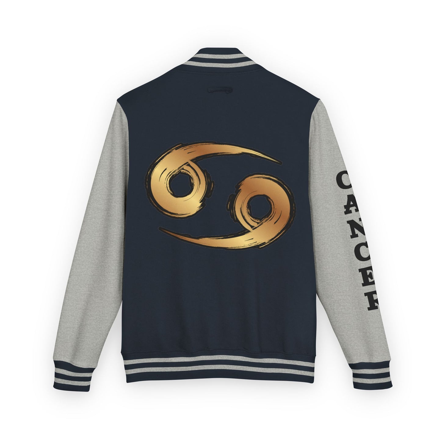Cancer Zodiac Unisex Heavyweight Letterman Jacket, Astrology Gift, Sports Jacket, Personalized Gift, Birthday Gift, Astrology Apparel