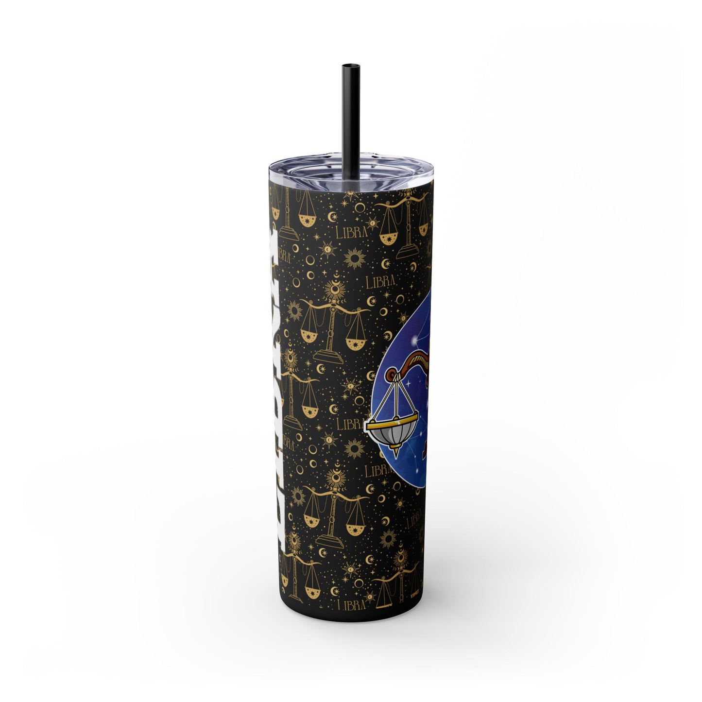 Libra Skinny Tumbler with Straw, 20oz